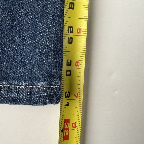 Calvin Klein Womens LEAN BOOTCUT Jeans Size 6 Blue Dark Wash Stretch Denim - Picture 8 of 16